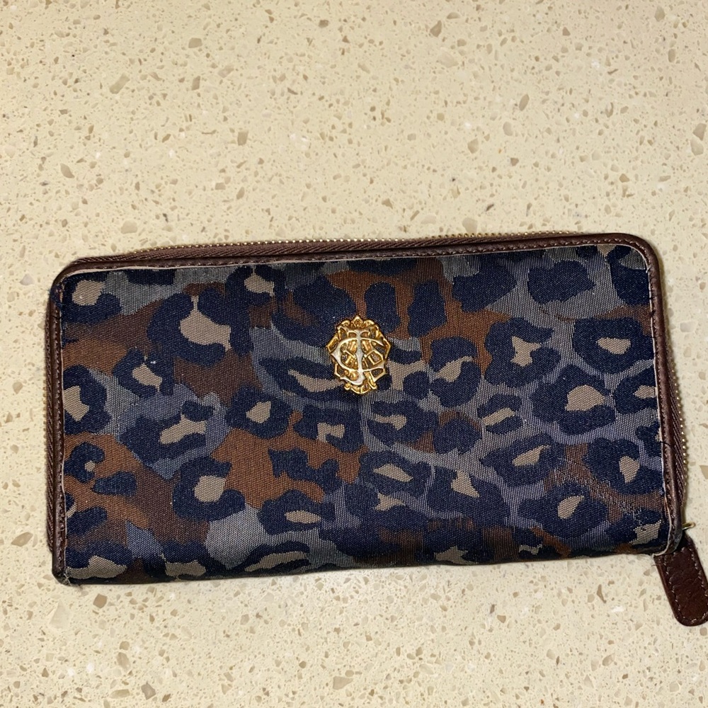 Roberto Cavalli animal print full size wallet